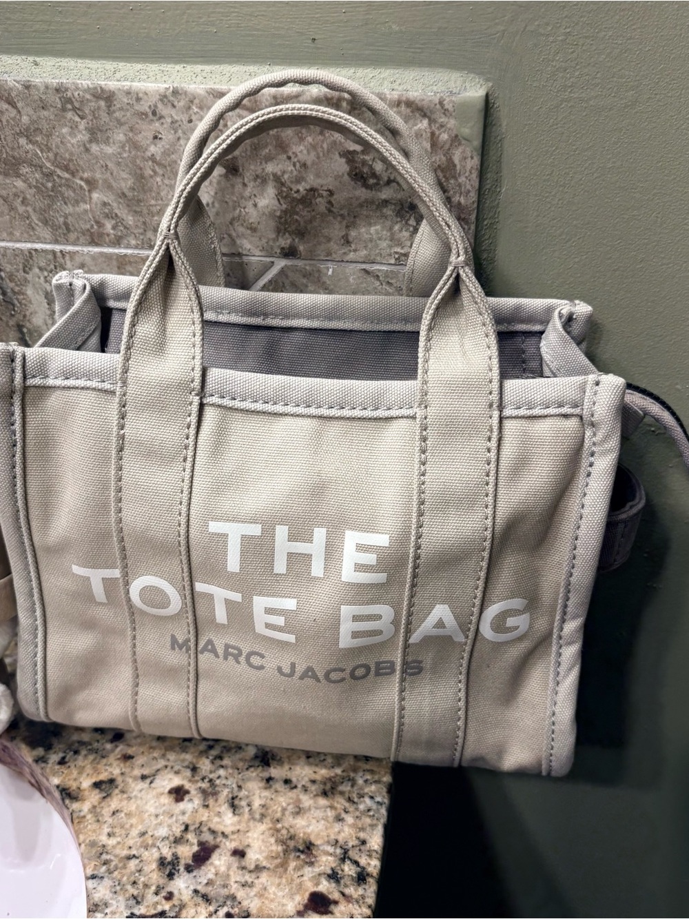 Marc Jacobs Canvas The Tote Bag in Light Gray
